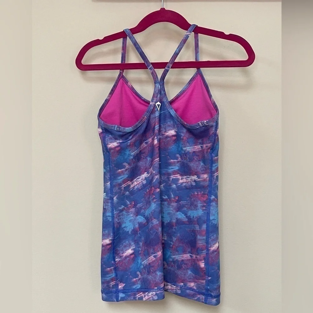 Ivivva by Lululemon: Girl’s Racerback Tank Pink/Blue/Purple, Size 8
